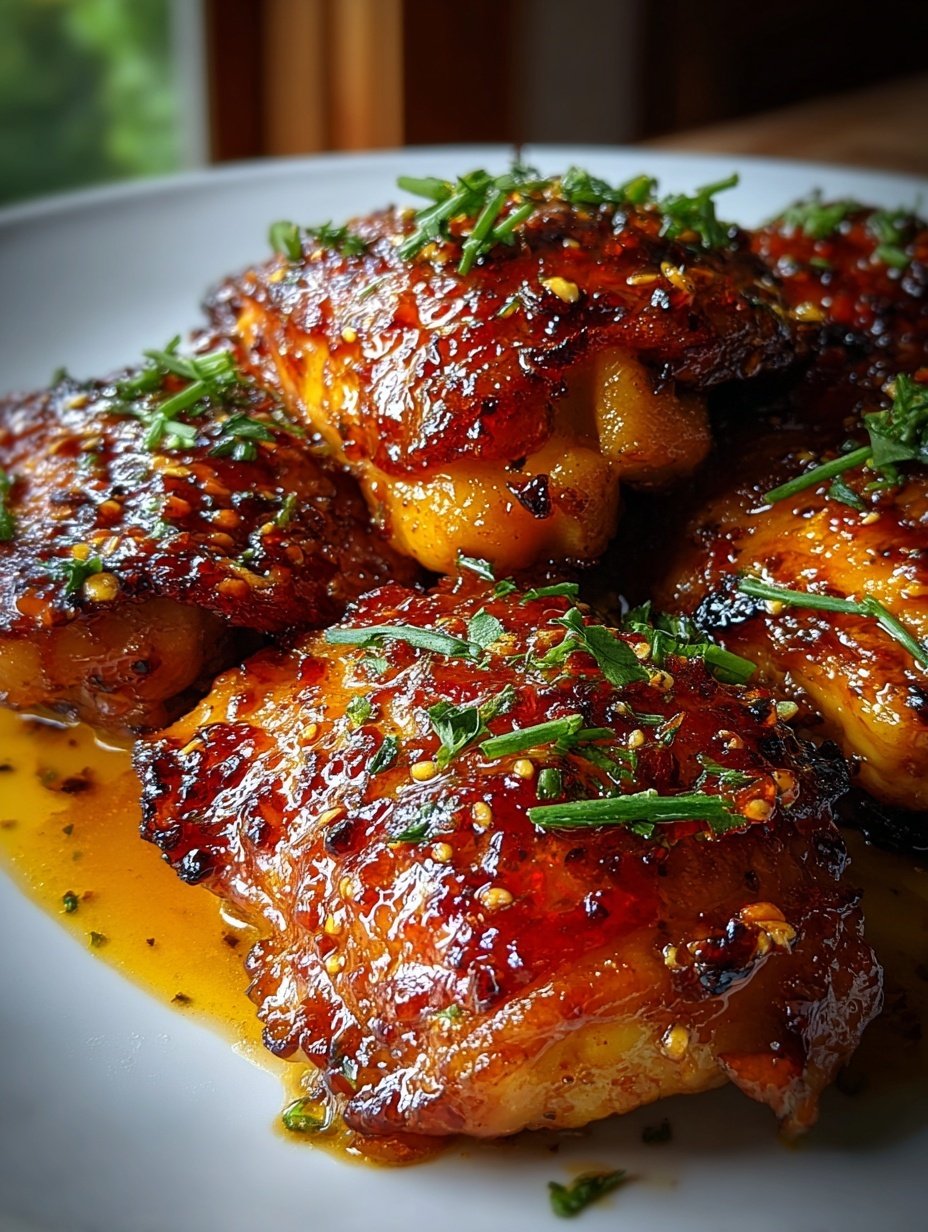Spicy Honey Chicken Thighs Recipe - Recipe Image